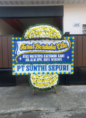 Papan Bunga Duka di Geselma